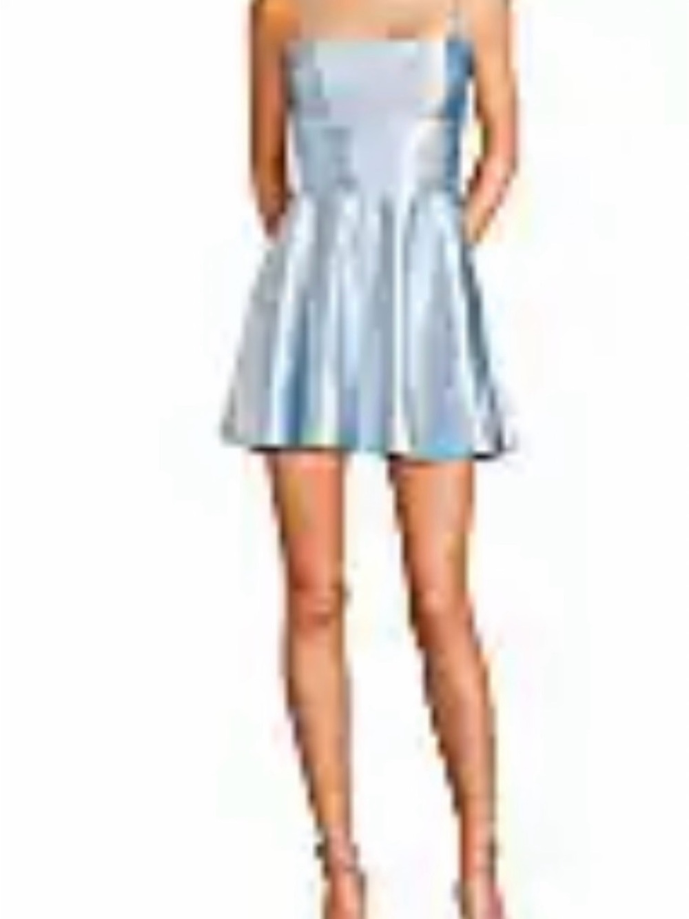 Light Blue Glittery - Women's Fit & Flare